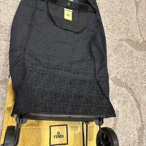 Brand New Never been used with tags Authentic FENDI Zucca Folding Carry Bag Tote